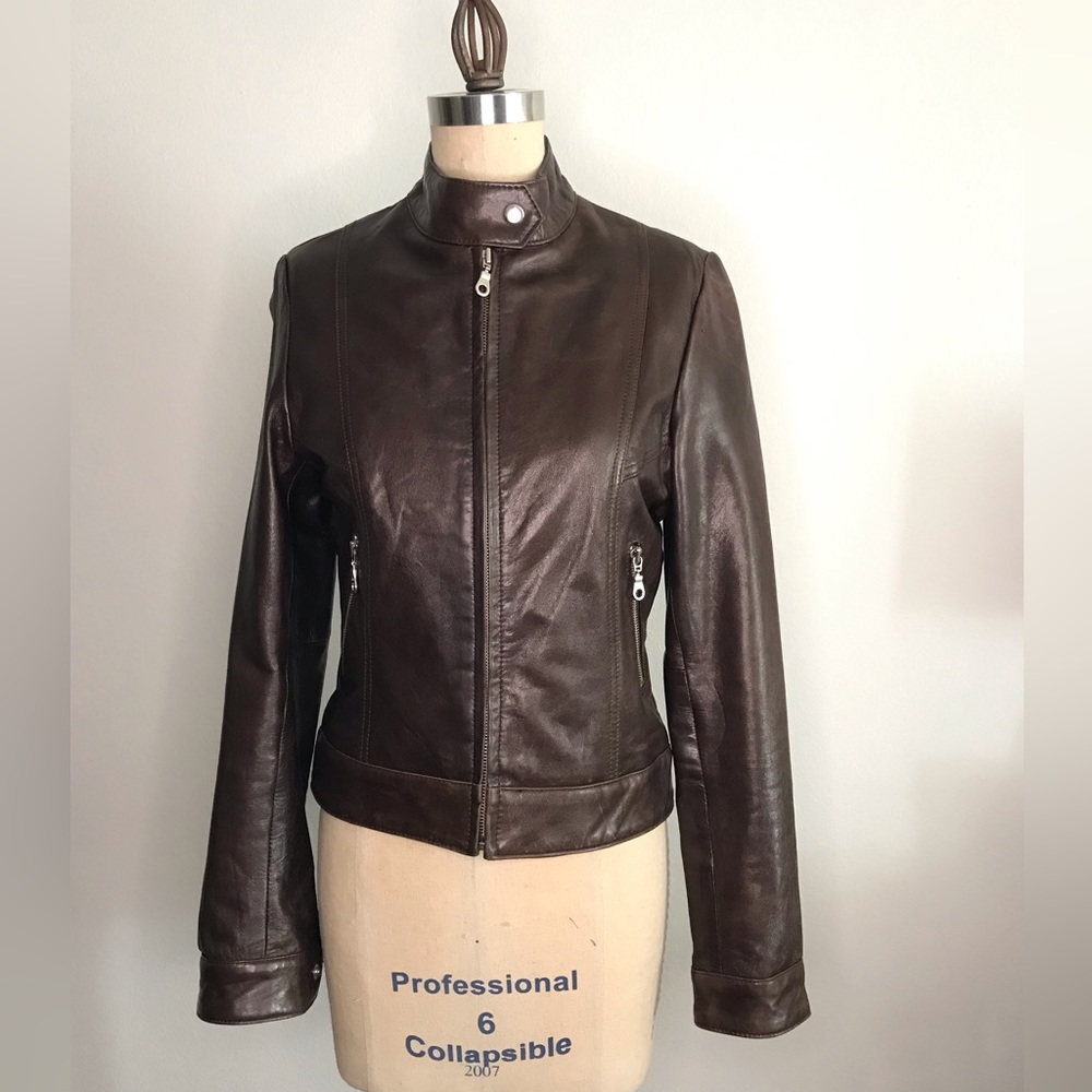 Kenna T genuine leather jacket